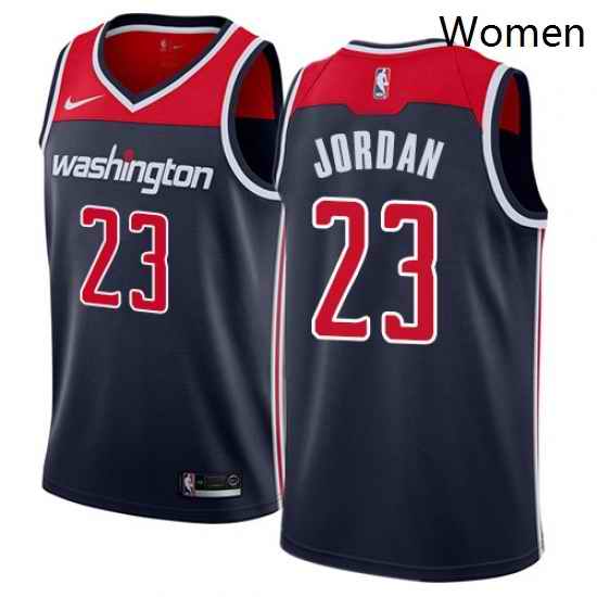 Womens Nike Washington Wizards 23 Michael Jordan Swingman Navy Blue NBA Jersey Statement Edition
